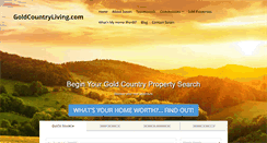 Desktop Screenshot of goldcountryliving.com