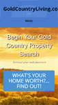Mobile Screenshot of goldcountryliving.com