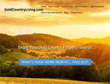 Tablet Screenshot of goldcountryliving.com